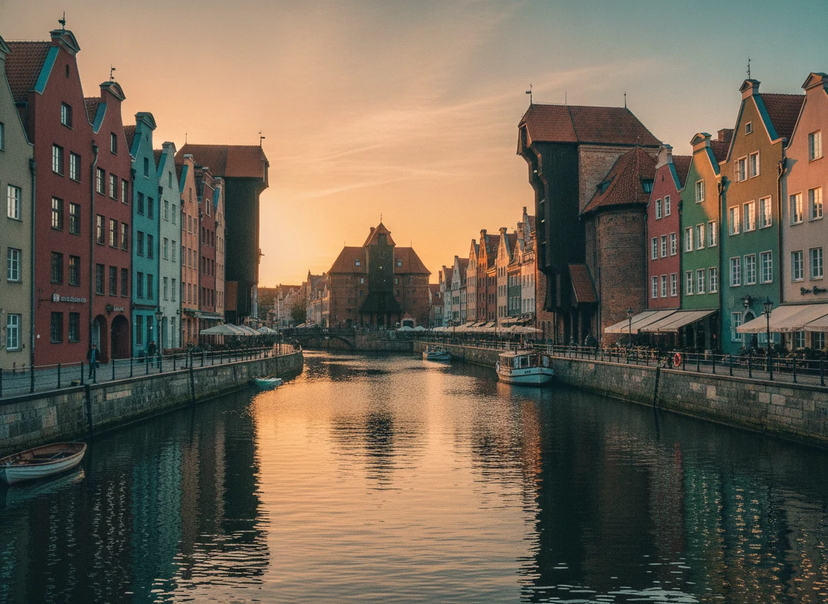 Gdańsk, Motława i kolorowe kamienice