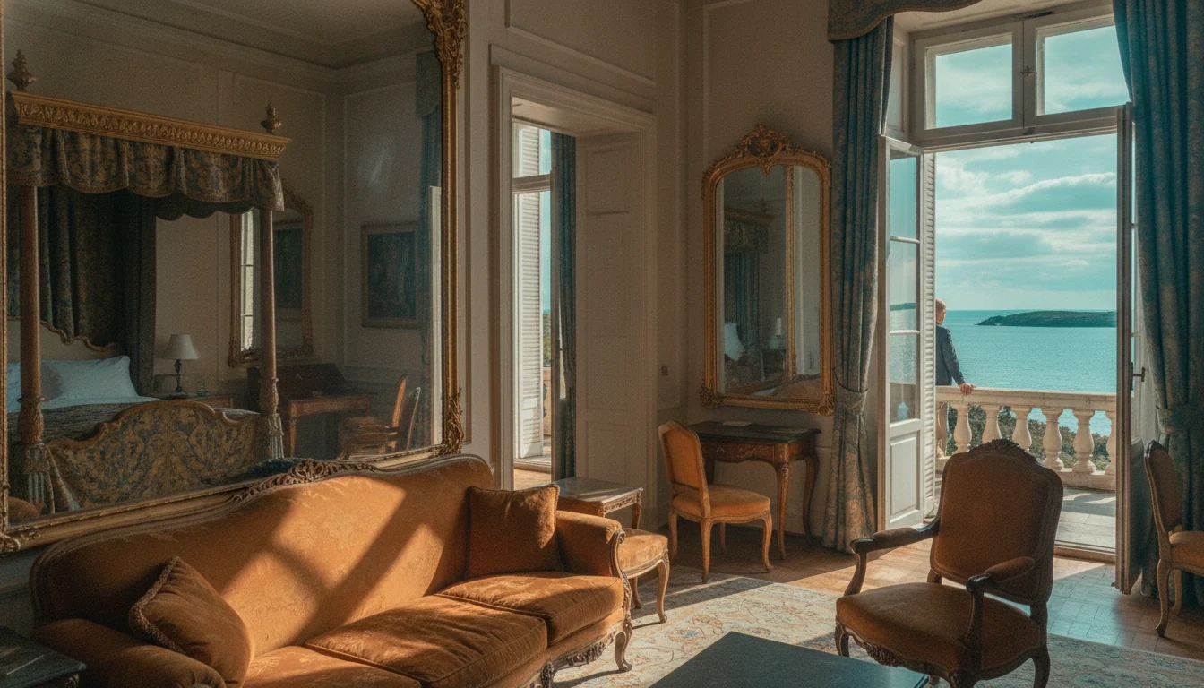 Historyczny apartament imperialny z tarasem do morza